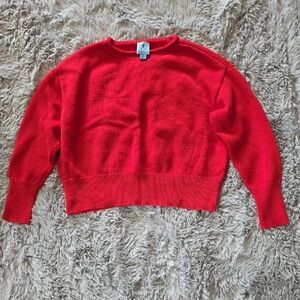 CeCe Vibrant Red Sweater Size M